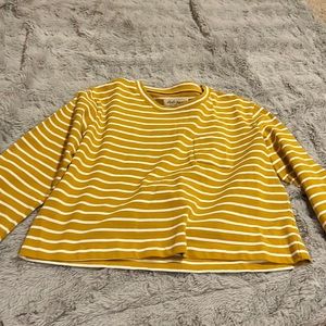 Mustard crop top sweater